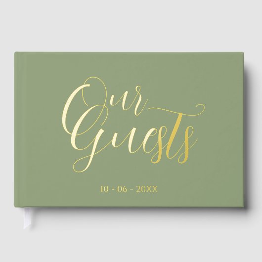 Initiales Couple Classy Mariage Date Année Or (Recto)