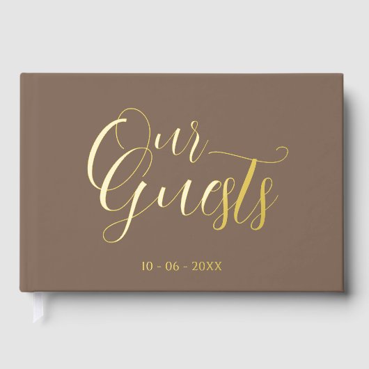 Initiales Couple Classy Mariage Date Année Or (Recto)