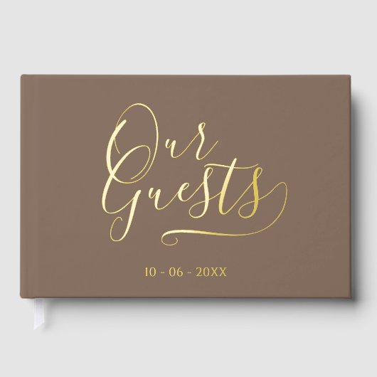 Initiales Couple Classy Mariage Date Année Or (Recto)
