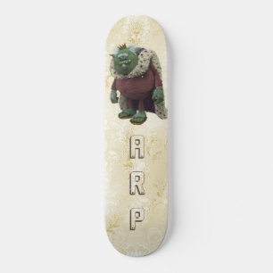 *~* Initiales Damask Royal Troll AP89 Skateboard