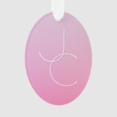 Initiales de chevauchement modernes 2 | Ombre rose (devant)