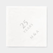 Initiales de couple 25e anniversaire de la fête Ar (Recto)