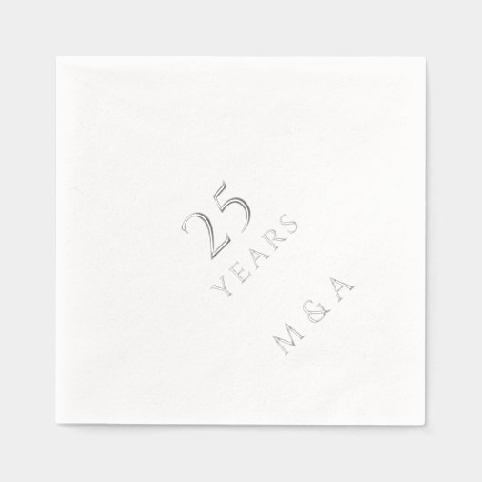 Initiales de couple 25e anniversaire de la fête Ar (Recto)