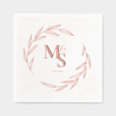 Initiales de couple élégantes monogramme date or r (Recto)