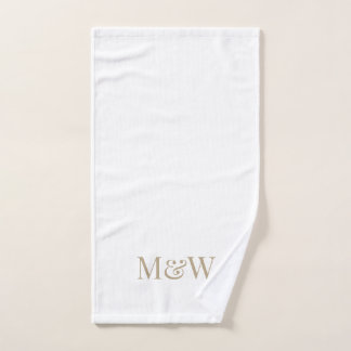 Initiales de couple Monogramme moderne