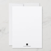 Initiales de médaillon rose Dusty faire-part de ma (Dos)