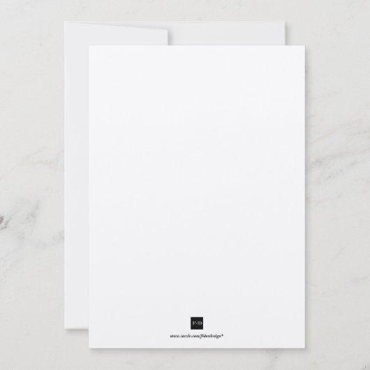 Initiales de médaillon rose Dusty faire-part de ma (Dos)