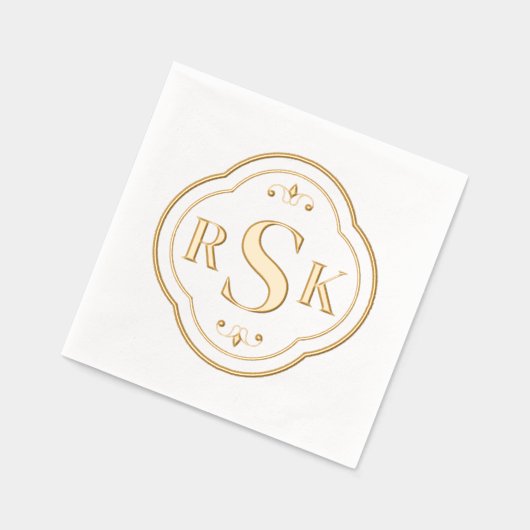 Initiales de monogramme de cadre formel élégant (Gauche)