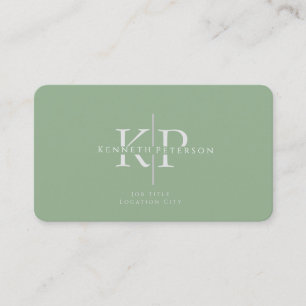 Initiales de monogramme de Carte de visite profess