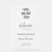 Initiales de monogramme de couple de mariage botan (Recto)