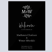 Initiales de monogramme de couple de mariage botan