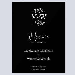 Initiales de monogramme de couple de mariage botan