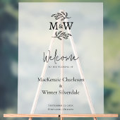 Initiales de monogramme de couple de mariage botan