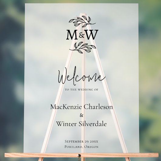 Initiales de monogramme de couple de mariage botan