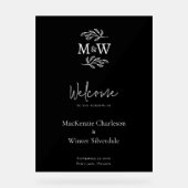 Initiales de monogramme de couple de mariage botan (Recto)