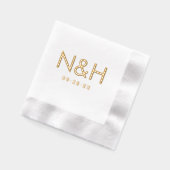 Initiales de Monogramme Mariage moderne avec Amper (Gauche)