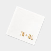 Initiales de monogramme modernes et élégantes pour (Gauche)