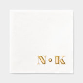 Initiales de monogramme modernes et élégantes pour (Recto)