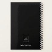 Initiales de monogramme noir blanc logo d'entrepri (Dos)