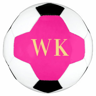 Initiales de monogramme rose chaud