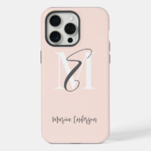 Initiales de pastel moderne, simple et minimaliste