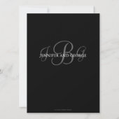 Initiales de trois monogrammes Noms des invitation (Dos)