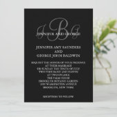 Initiales de trois monogrammes Noms des invitation (Debout devant)