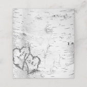 Initiales d'écorce de bouleau dans Cartes de Place (Extérieur déplié)