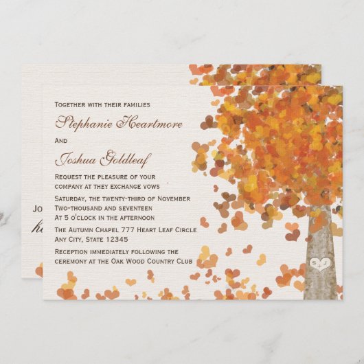 Initiales découpées dans des invitations d'un (Devant / Derrière)