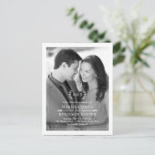 Initiales douces Wedding shower photo Invitation (Debout devant)