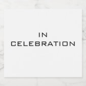 Initiales du Étiquette de bouteille de bière (Étiquettes simples)