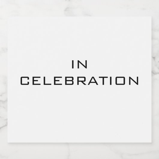 Initiales du Étiquette de bouteille de bière (Étiquettes simples)