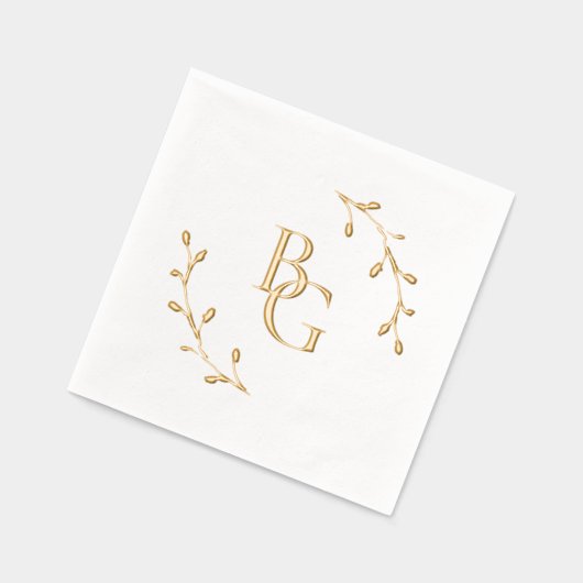 initiales du marié mariage (Gauche)