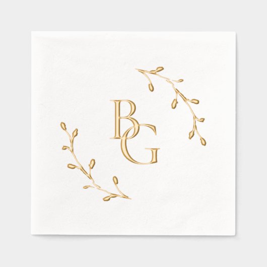 initiales du marié mariage (Recto)