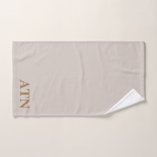Initiales élégantes design design moderne Couleur (Serviette à main)