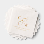 Initiales élégantes noms simples date mariage (Insitu (empilé))