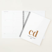 Initiales en or blanc monogramme moderne 2026 (Devant avec enveloppe)