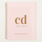 Initiales en or rose monogramme élégant 2026 (Devant)