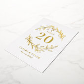 Initiales Fantaisie Carte de Numéro de Table en FE (Rotation)