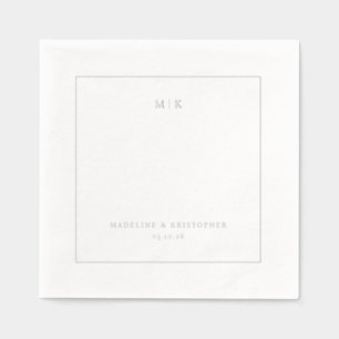Initiales Gris Minimalistes
