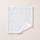 Initiales grises Motif Monogramme (Gant de toilette)