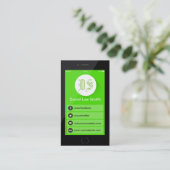 Initiales logo monogramme carte de visite smartpho (Debout devant)