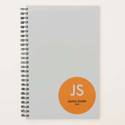 Initiales minimes Orange Dot Gray Rendez-vous (Devant)