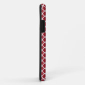 Initiales modernes coque iphone (gris/rouge) (Dos/Droite)