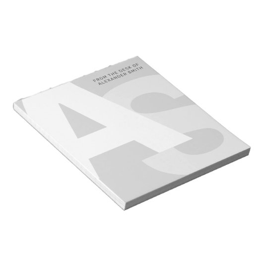 Initiales modernes du bureau du Bloc-notes (Incliné)