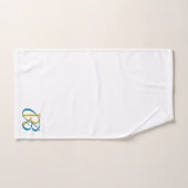 Initiales Monogramme Écriture Élégante (Serviette à main)