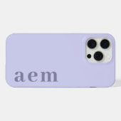 Initiales Monogramme Latéral Heather Bleu Minimali (Verso Horizontal)