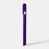 Initiales Monogramme Moderne Élégant Violet Blanc (Côté gauche)