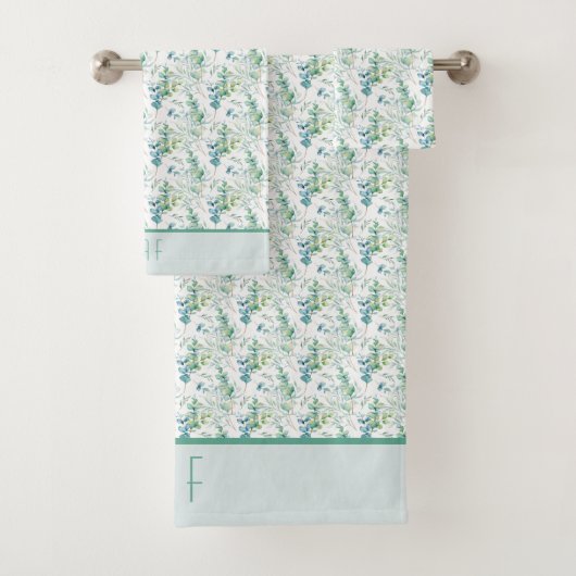 Initiales Monogramme Nom Eucalyptus Verdure (En situation)