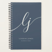 Initiales Monogramme Planificateur d'Affaires Écri (Devant)